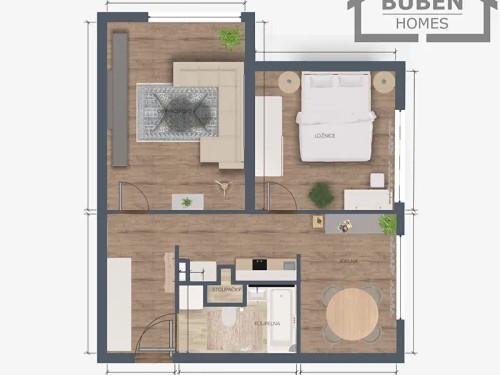 Prodaný byt 2+1 51 m²