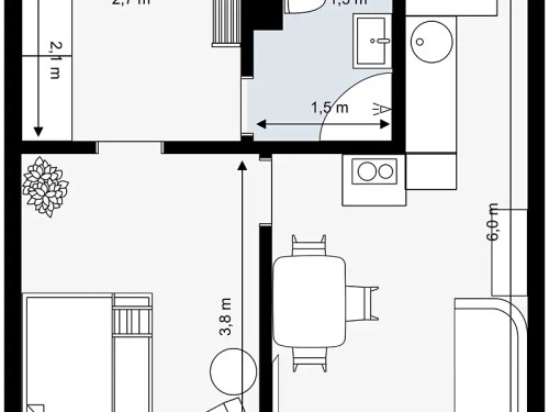 Prodej bytu 2+kk 35 m²