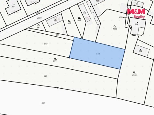 Prodej stavebního pozemku 1308 m²