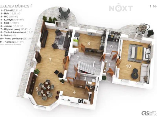 Prodej domu 252 m², pozemek 2968 m²