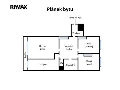 Prodej bytu 3+1 83 m²