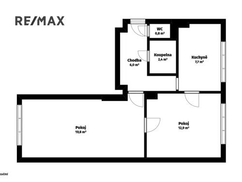 Prodej bytu 2+1 52 m²