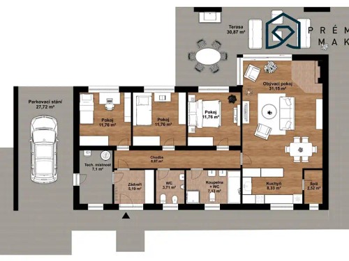 Prodej stavebního pozemku 594 m²