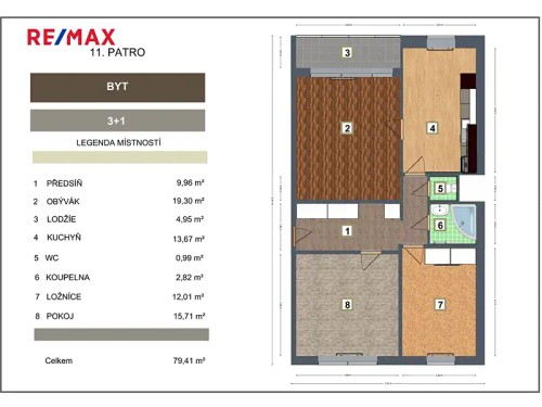 Prodaný byt 3+1 74 m²