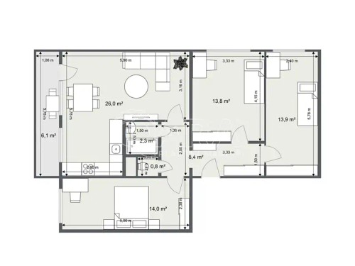 Prodaný byt 4+kk 81 m²