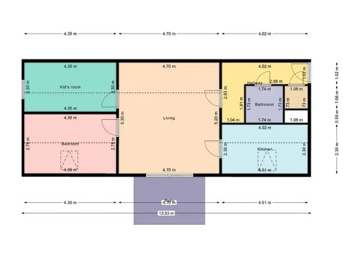 Prodaný  byt 3+kk 67 m²