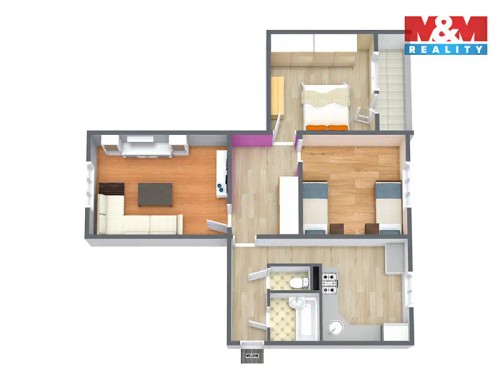 Prodaný  byt 3+1 79 m²