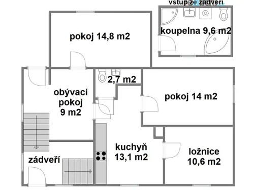 Prodej domu 93 m², pozemek 534 m²