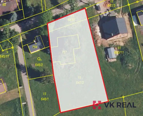 Prodej stavebního pozemku 1518 m²