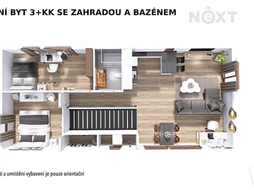 Prodaný byt 3+kk 95 m²