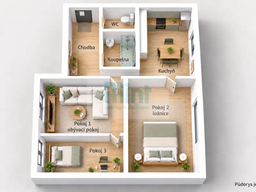 Prodej bytu 3+1 58 m²