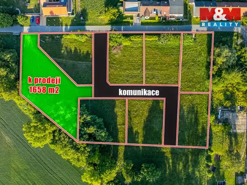Prodej stavebního pozemku 1658 m²