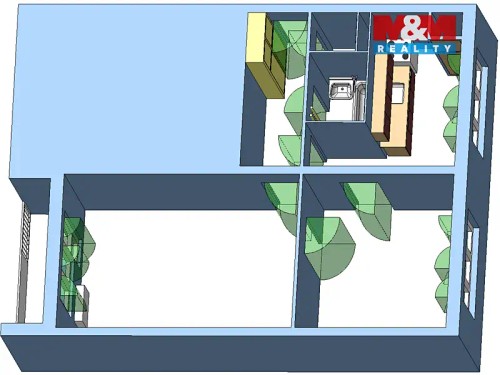 Prodaný byt 2+1 49 m²