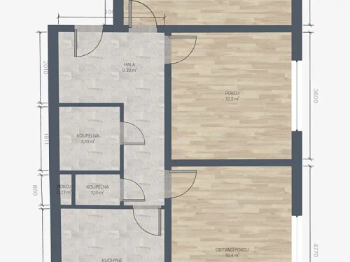 Prodaný byt 3+1 72 m²