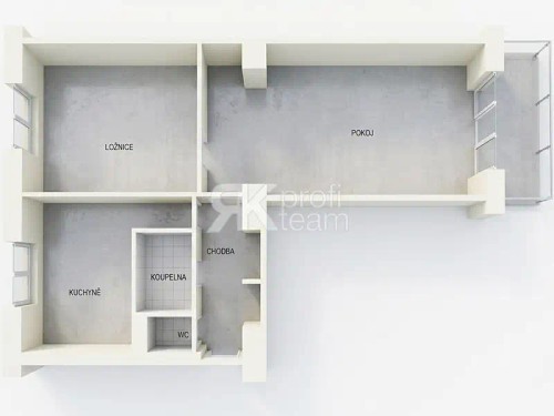 Prodej bytu 2+1 54 m²