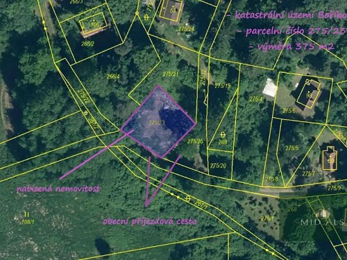 Prodej stavebního pozemku 375 m²