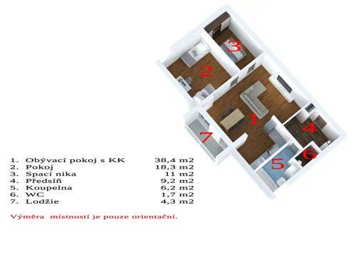 Prodej bytu 2+kk 84 m²