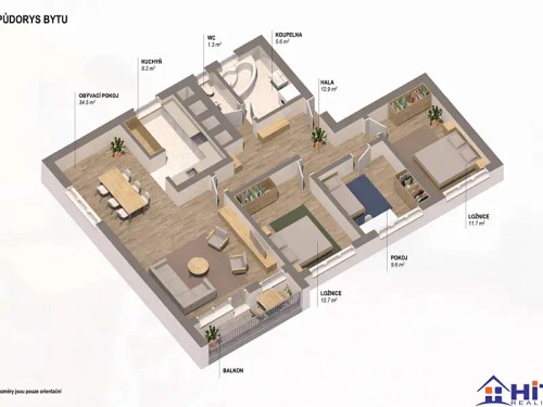 Prodej bytu 4+1 94 m²