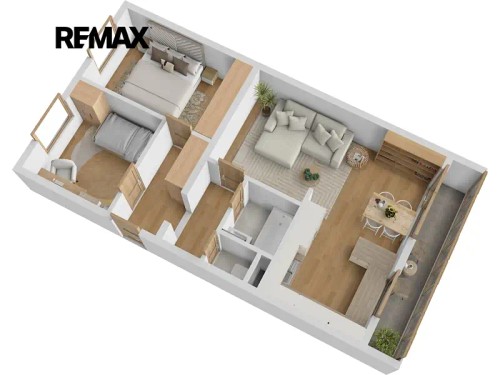 Prodaný byt 3+kk 60 m²