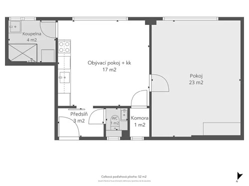 Prodej bytu 2+kk 53 m²