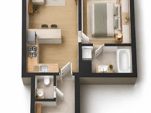 Prodej bytu 2+kk 55 m²