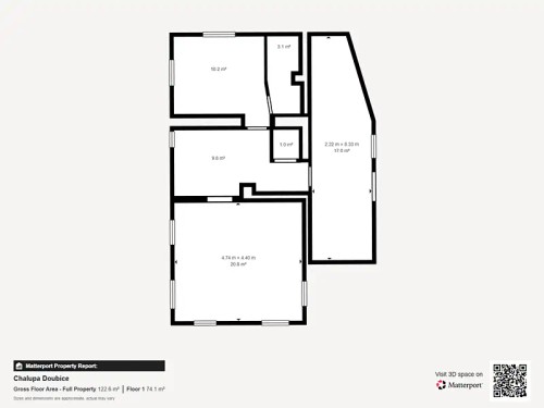 Prodaná chalupa 120 m², pozemek 236 m²