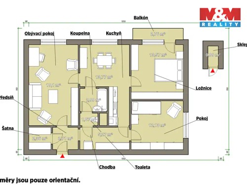 Prodaný byt 3+1 72 m²