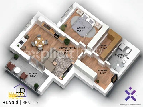 Prodej bytu 2+kk 43 m²