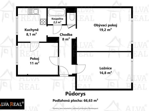 Prodej bytu 3+1 66 m²