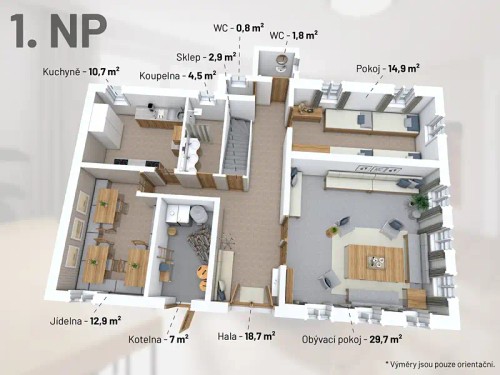 Prodej chalupy 270 m², pozemek 1746 m²
