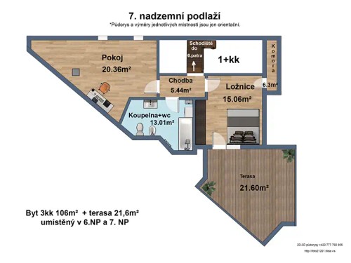 Prodej bytu 3+kk 106 m²