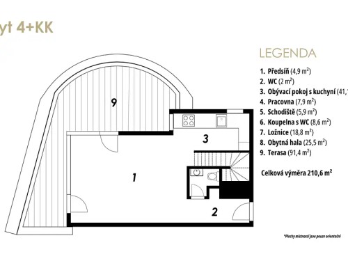 Prodej bytu 3+kk 120 m²