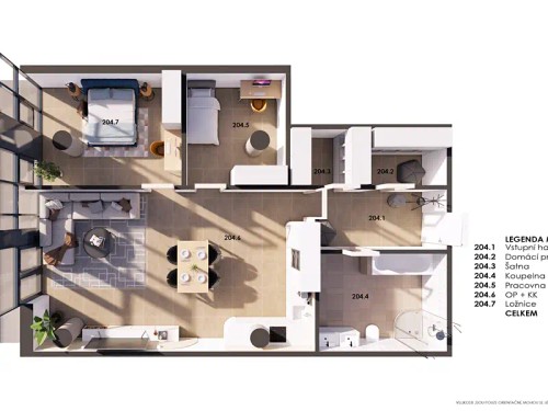 Prodaný byt 3+kk 534 m²