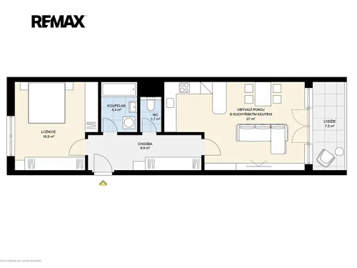 Prodej bytu 2+kk 60 m²
