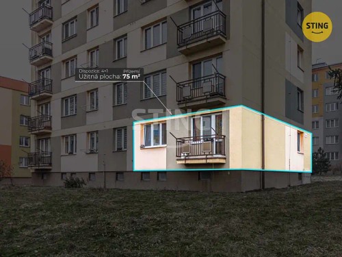 Prodej bytu 4+1 75 m²