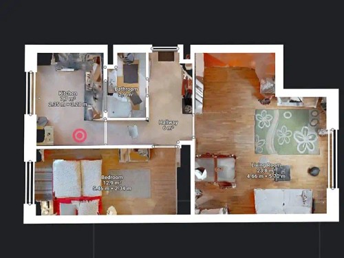 Prodaný byt 2+1 54 m²