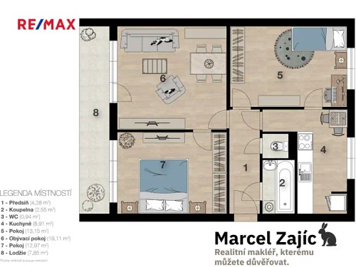 Prodej bytu 3+1 69 m²