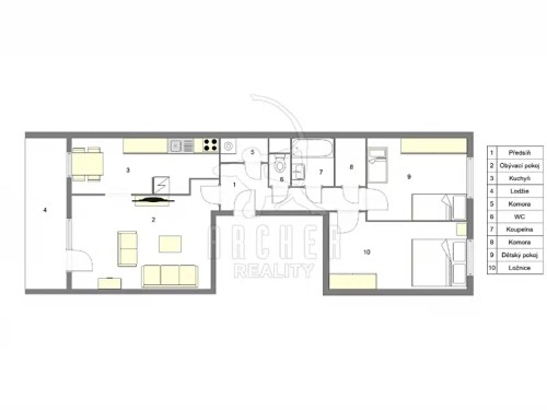 Prodej bytu 3+1 83 m²