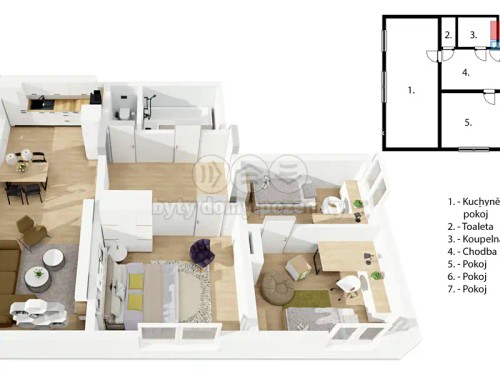Prodaný byt 4+kk 74 m²