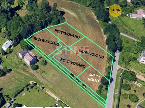 Prodej stavebního pozemku 963 m²