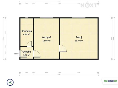Prodej bytu 1+1 38 m²