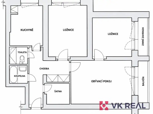 Prodej bytu 3+1 65 m²