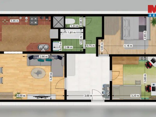 Prodaný byt 3+1 73 m²