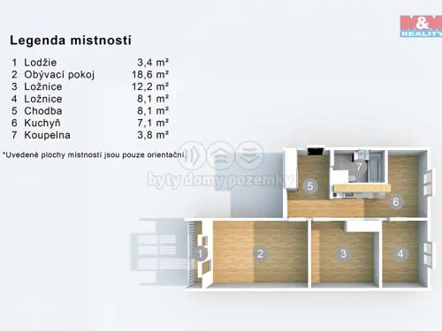 Prodaný byt 3+1 62 m²