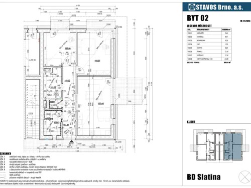 Prodaný  byt 3+kk 81 m²