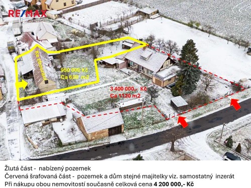 Prodej stavebního pozemku 630 m²