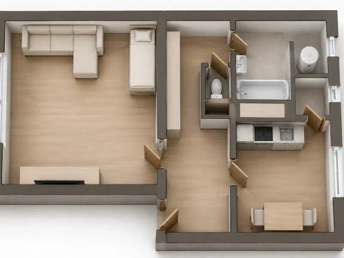 Prodej bytu 1+1 50 m²
