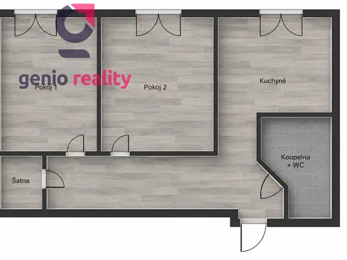 Prodej bytu 2+1 50 m²