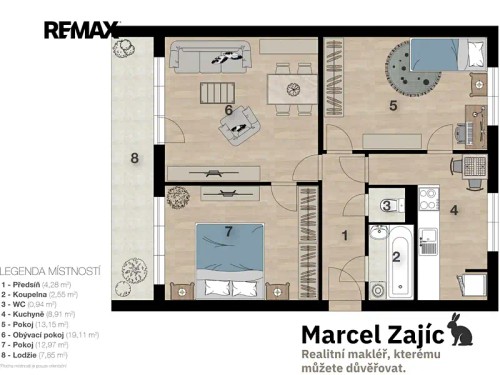 Prodej bytu 3+1 69 m²