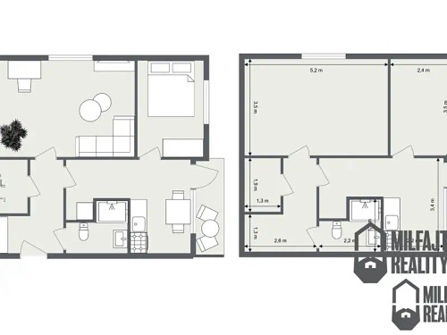 Prodaný byt 2+1 49 m²